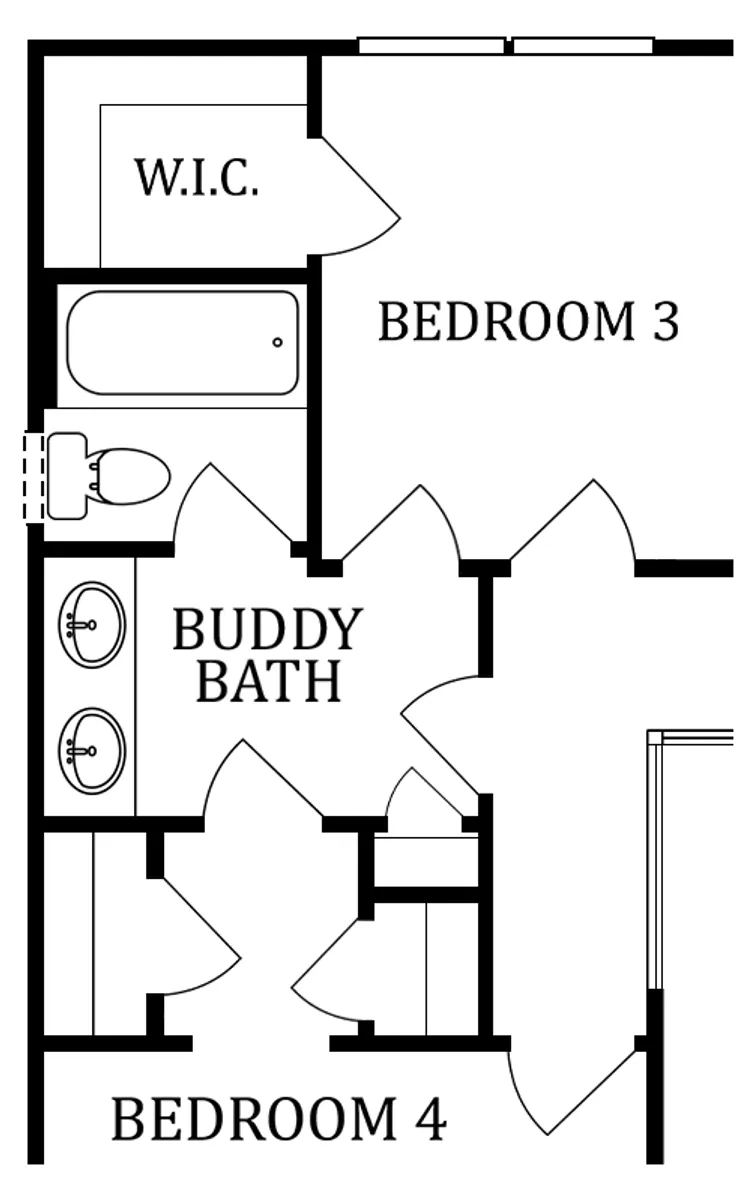 Second Floor | Optional Buddy Bath