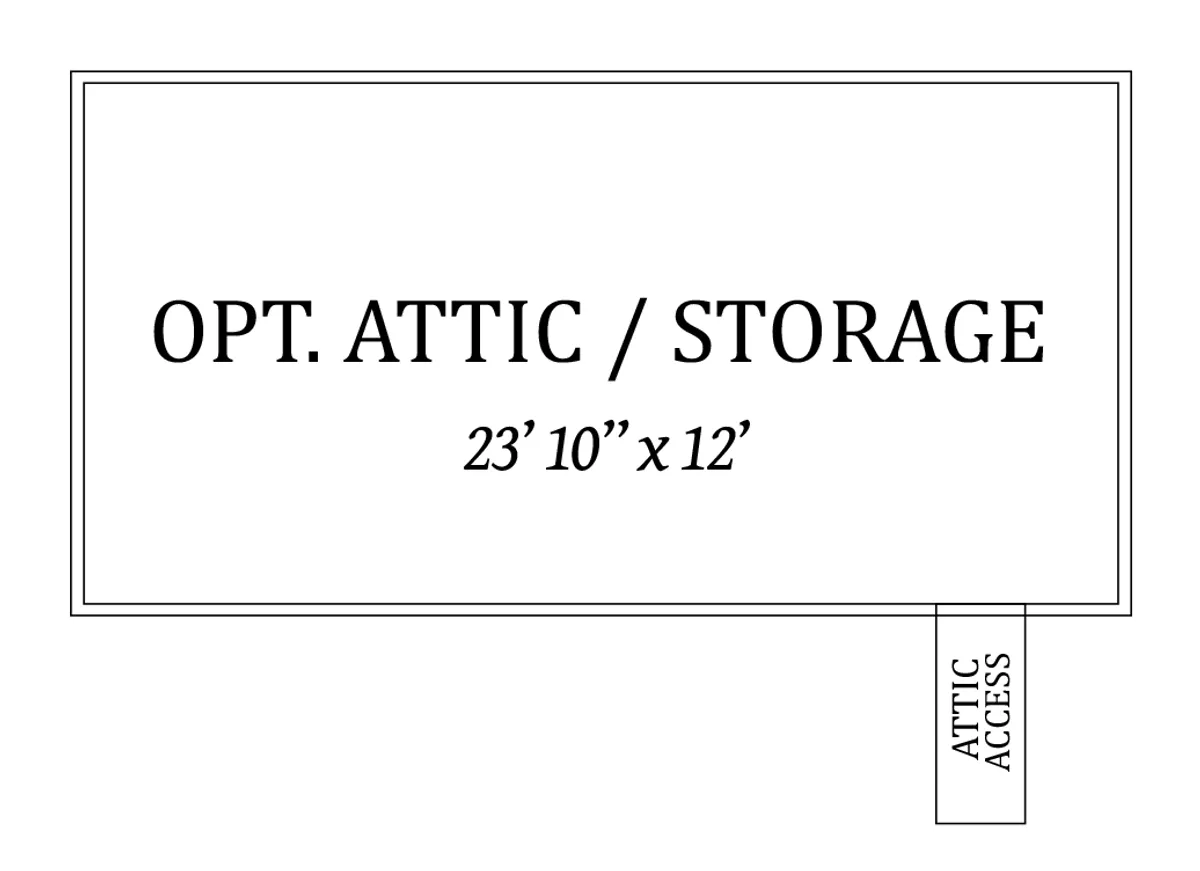 Optional Attic Storage