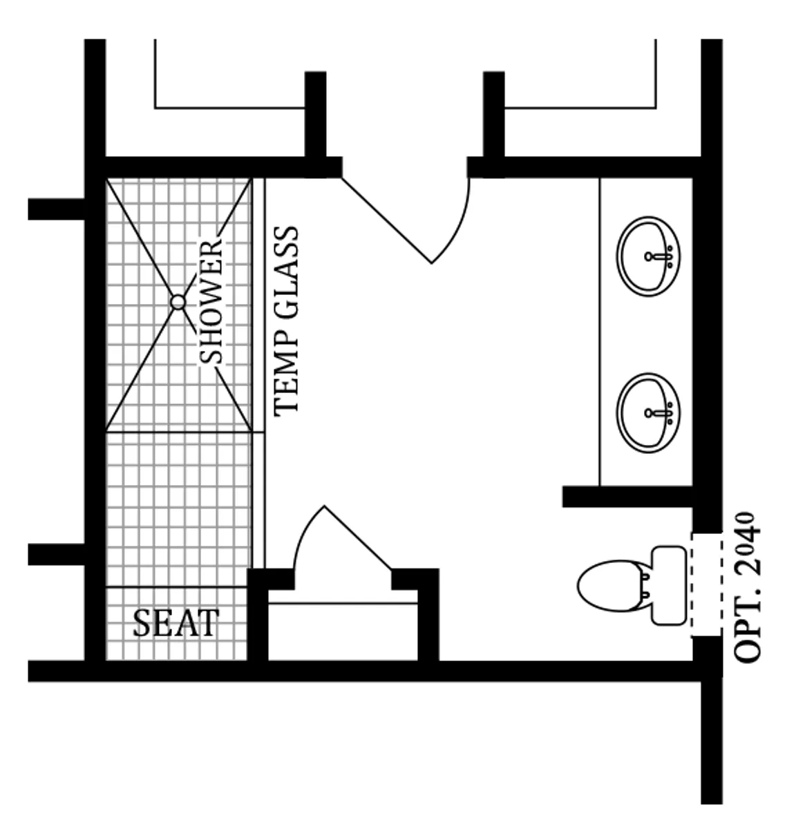 First Floor | Optional Roman Owner's Bath
