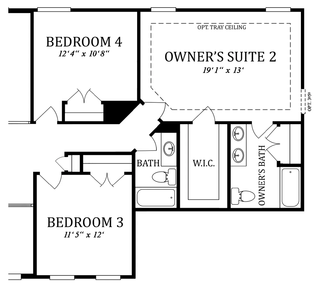 Second Floor | Optional Owner's Suite 2