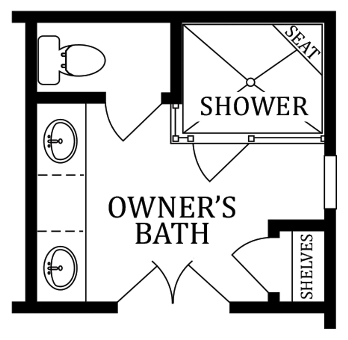Second Floor | Optional Venetian Owner's Bath