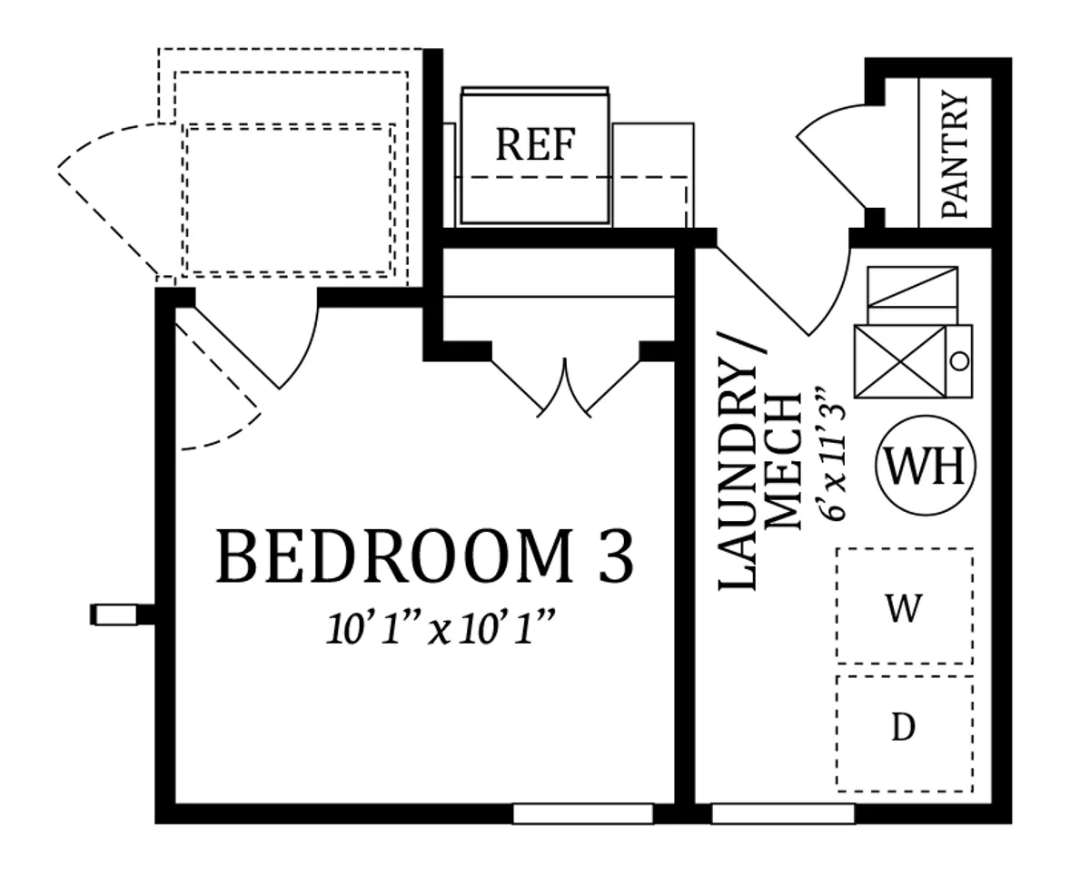 Optional Bedroom #3 | In Lieu of Choice Room
