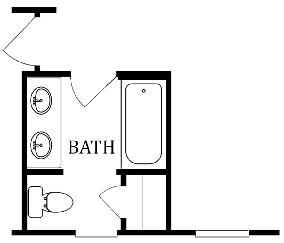 Second Floor Plan | Optional 3rd Bath