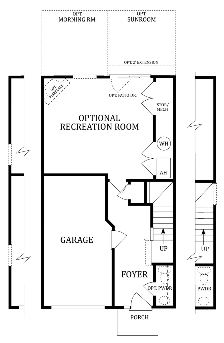 Finished Lower Level Floor Plan