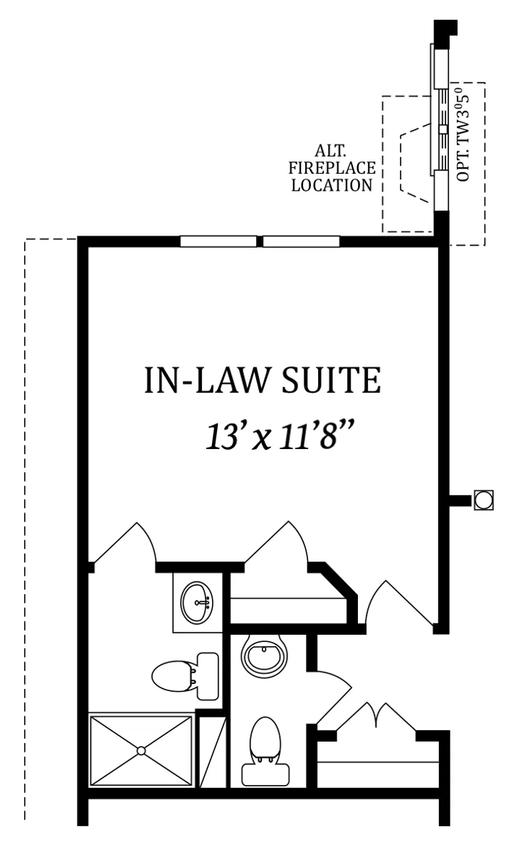 Optional In-Law Suite | In Lieu of Library