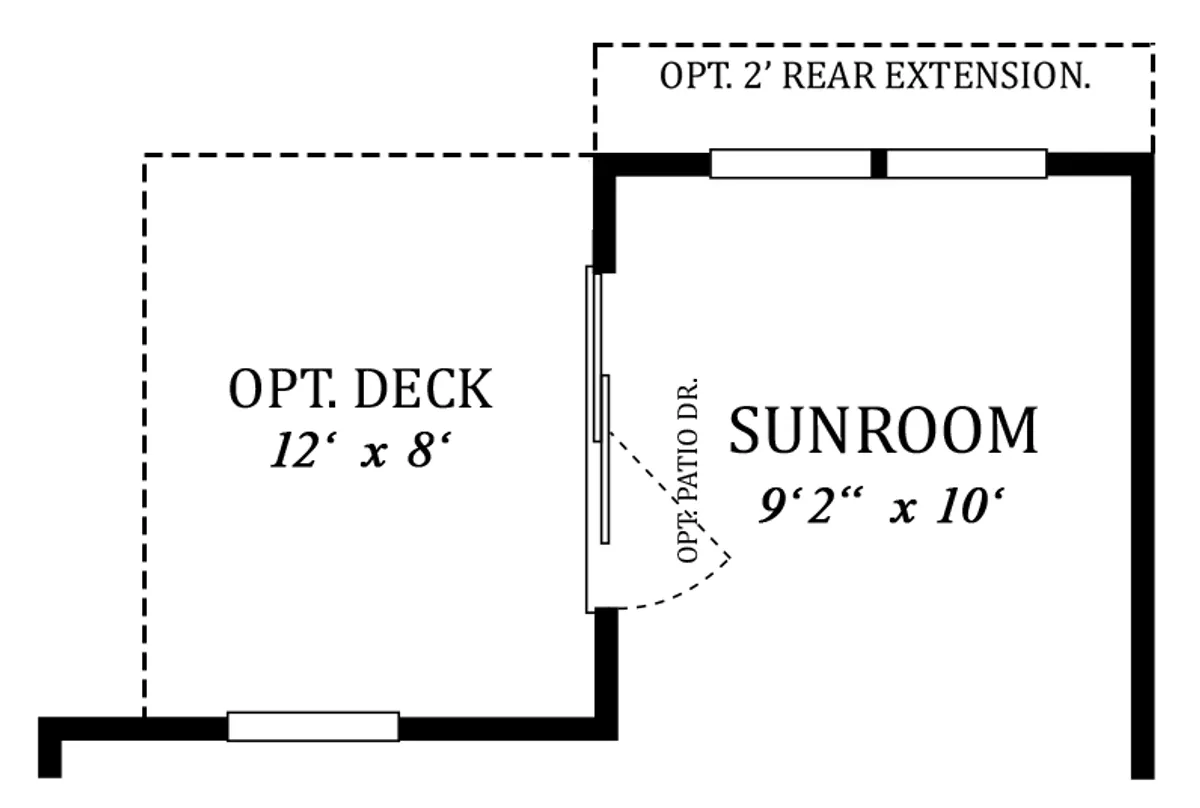 First Floor | Optional Sunroom