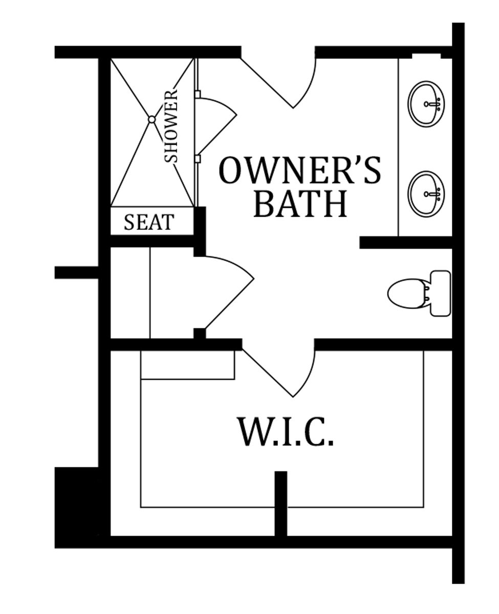 First Floor Plan | Alternate Owner's Bath