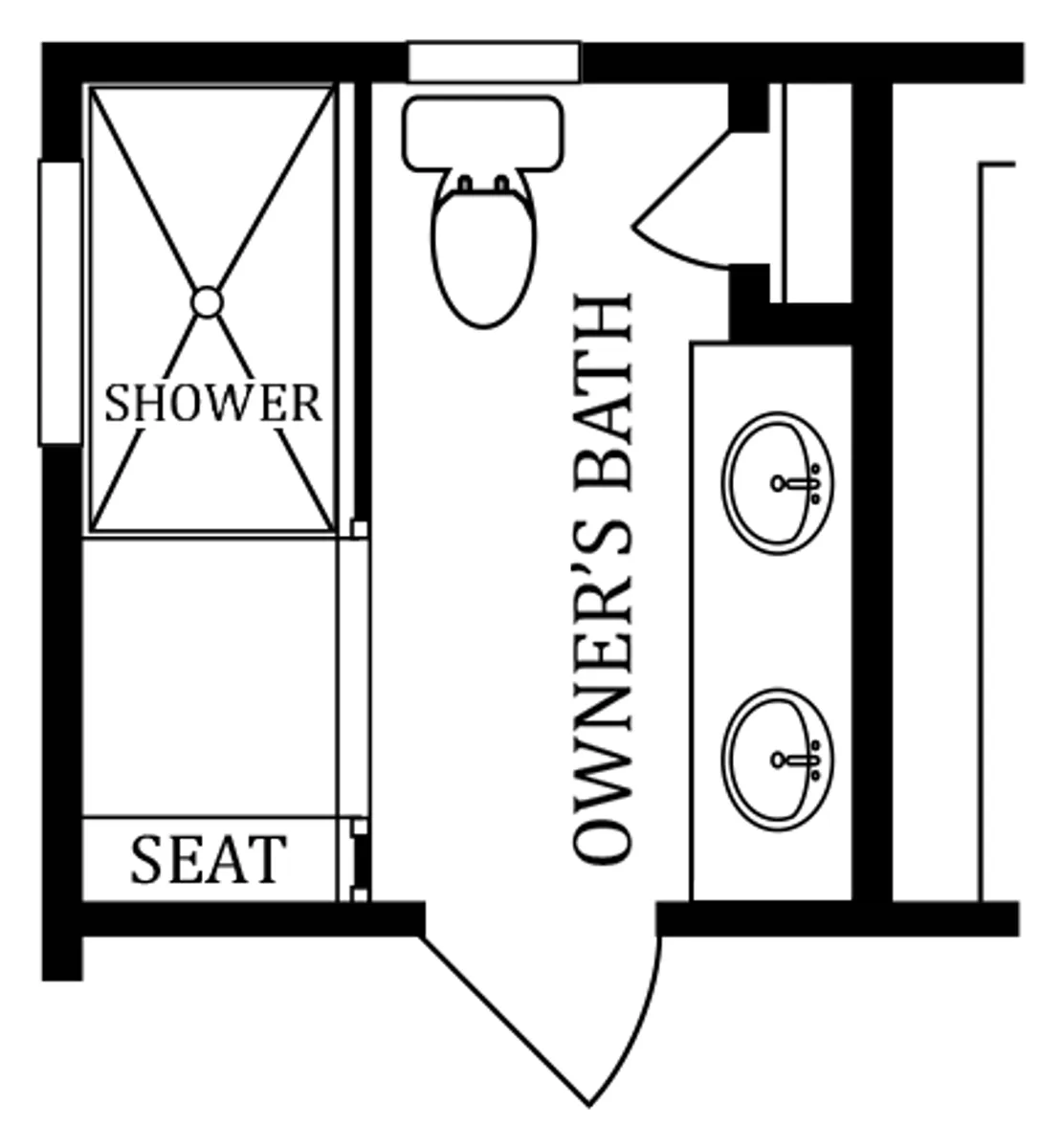 Optional Roman Owner's Bath | Available with 4' Rear Extension