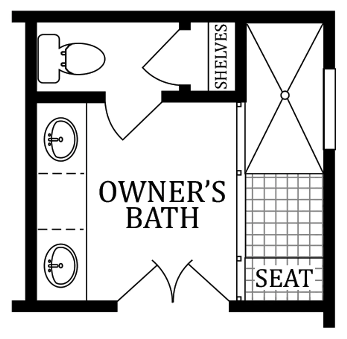 Second Floor | Optional Roman Owner's Bath