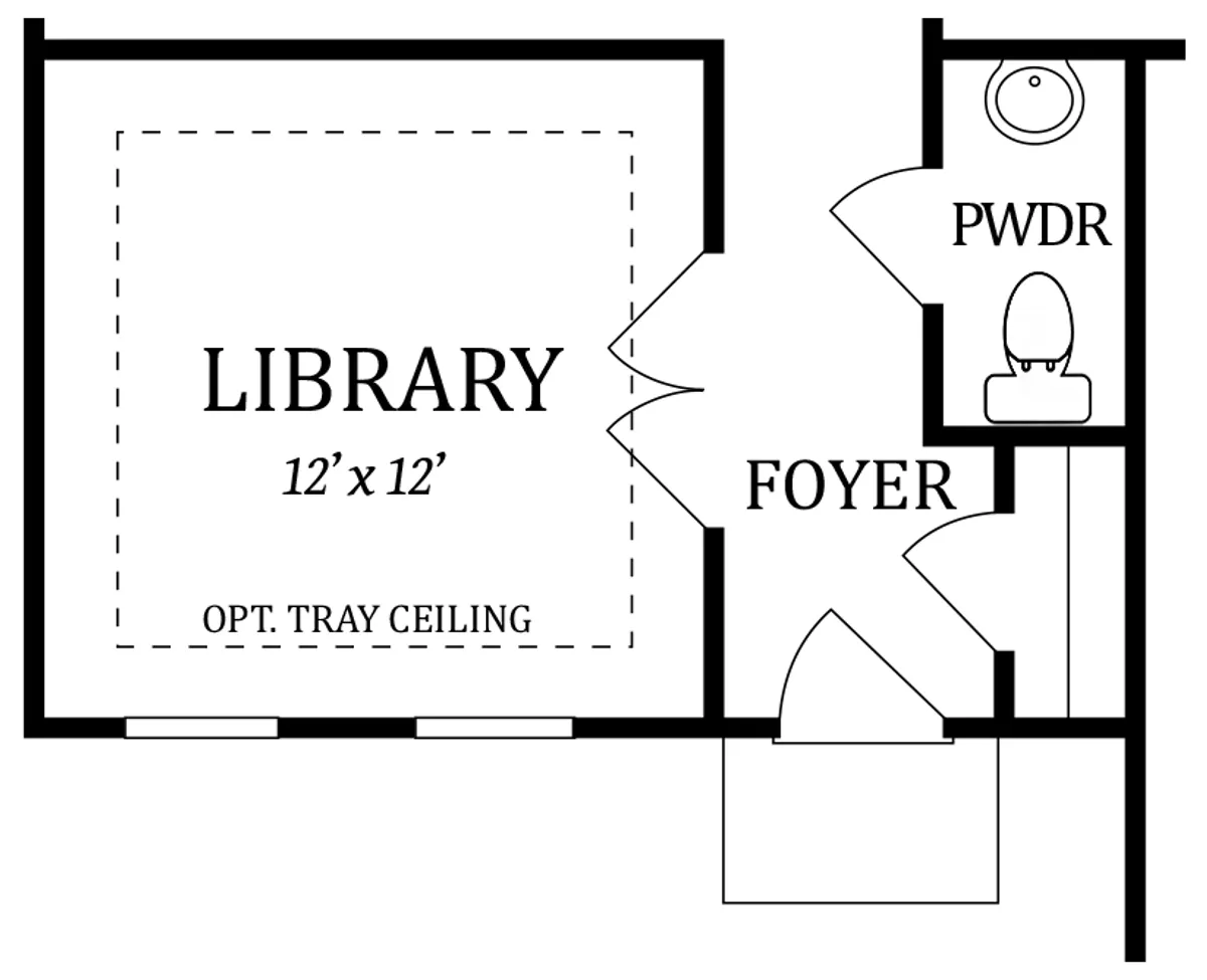 First Floor | Optional Library - In Lieu of Choice Room