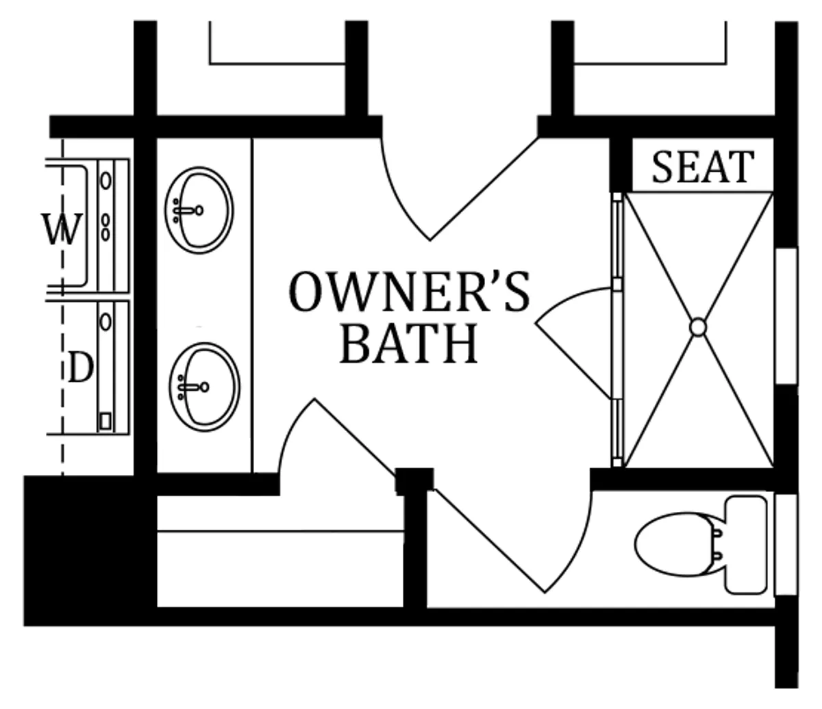 First Floor | Optional Venetian Owner's Bath