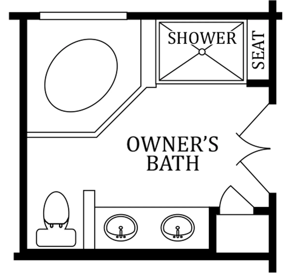 Opt. Second Floor | Optional Super Owner's Bath
