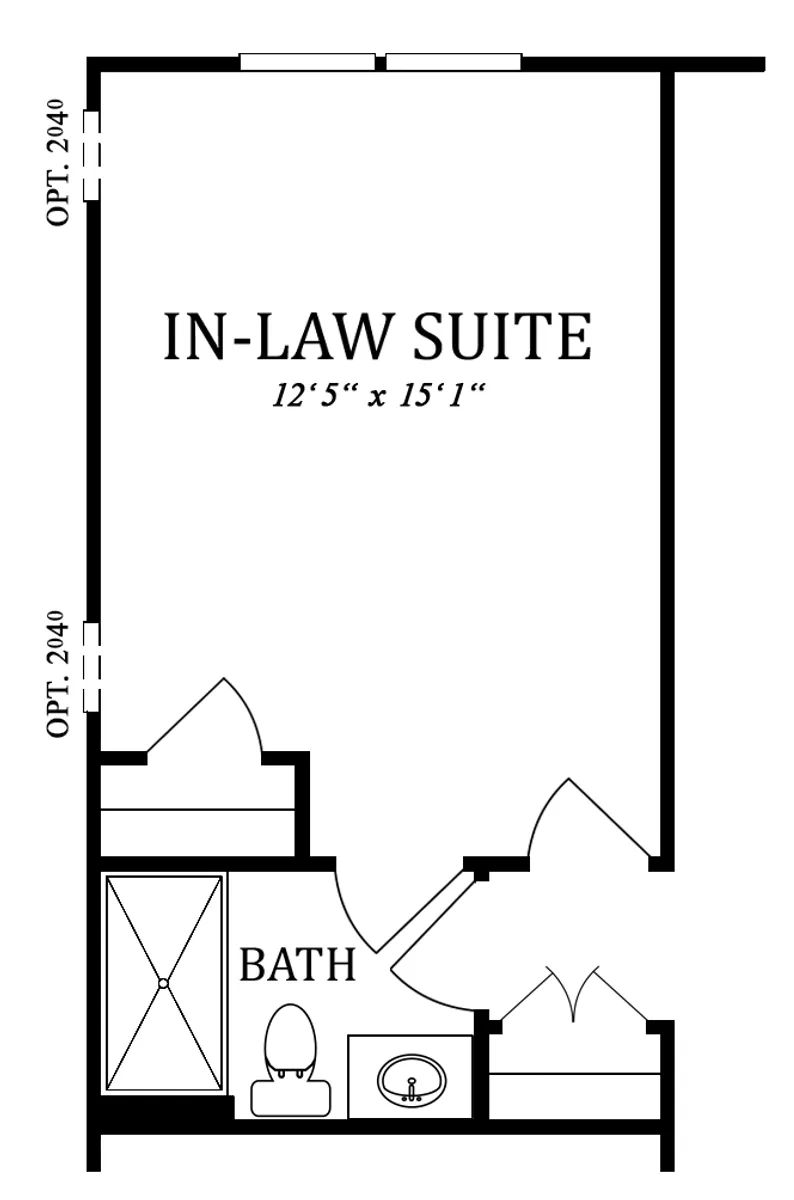 First Floor Plan | In-Law Suite - In Lieu of Home Office