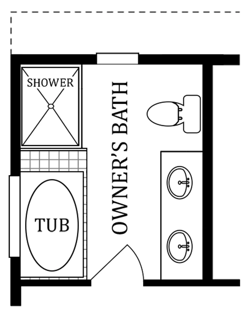 Second Floor | Optional Super Owner's Bath