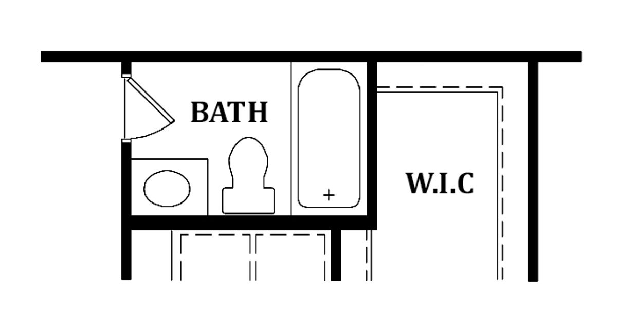 Second Floor Plan | Optional Full Bath with Bedroom #2
