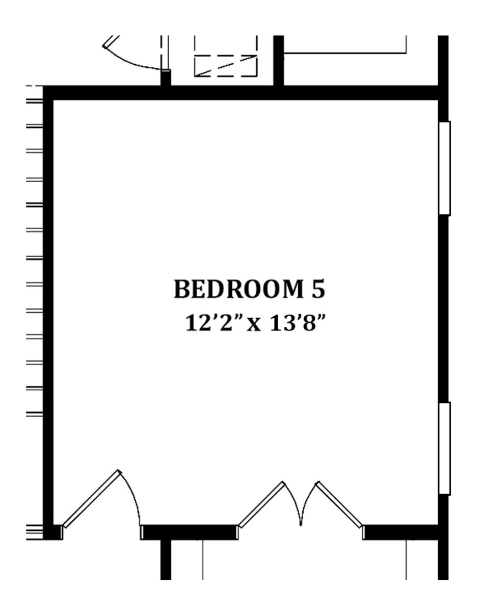 Optional Bedroom #5 | In Lieu of Living Room