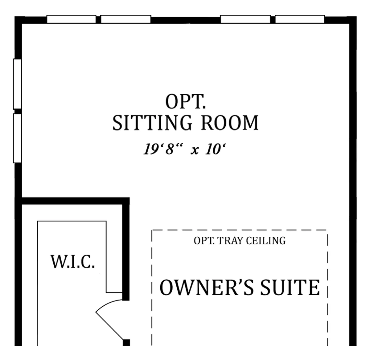 Second Floor | Optional Sitting Room - with Morning Room Add