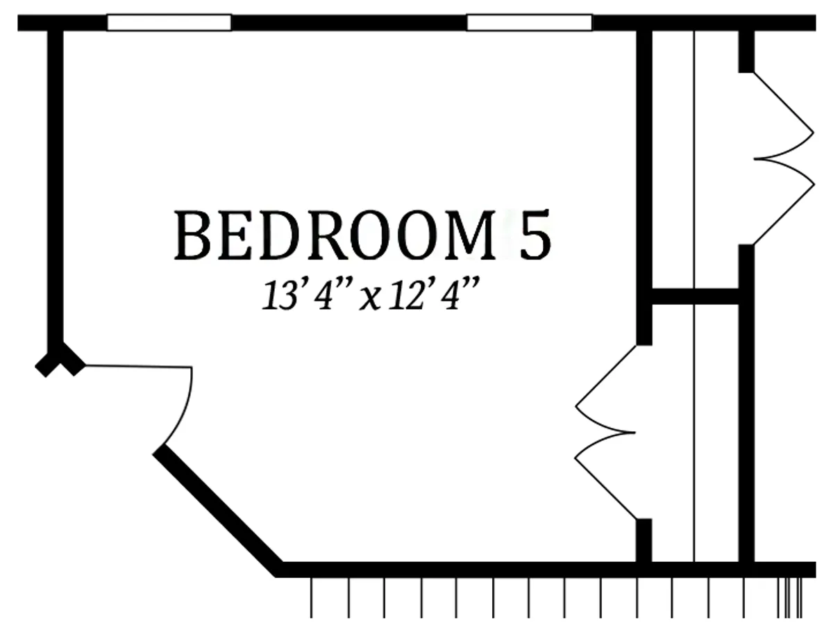 Second Floor | Optional Bedroom 5 - In Lieu of Loft