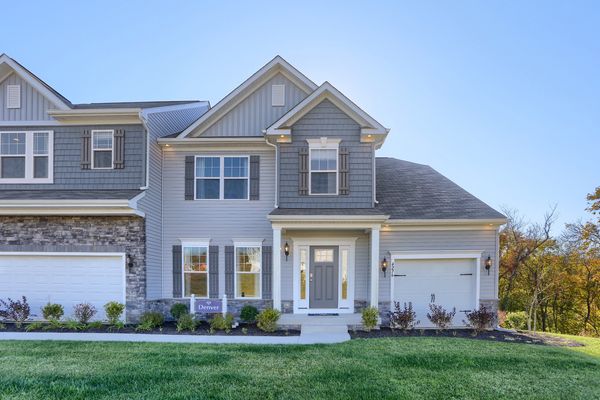 front exterior of a new home by home builder in pennsylvania