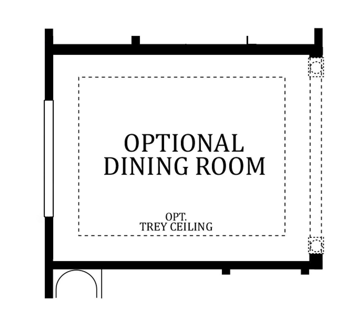 Optional Formal Dining Room | In Lieu of Bedroom #3