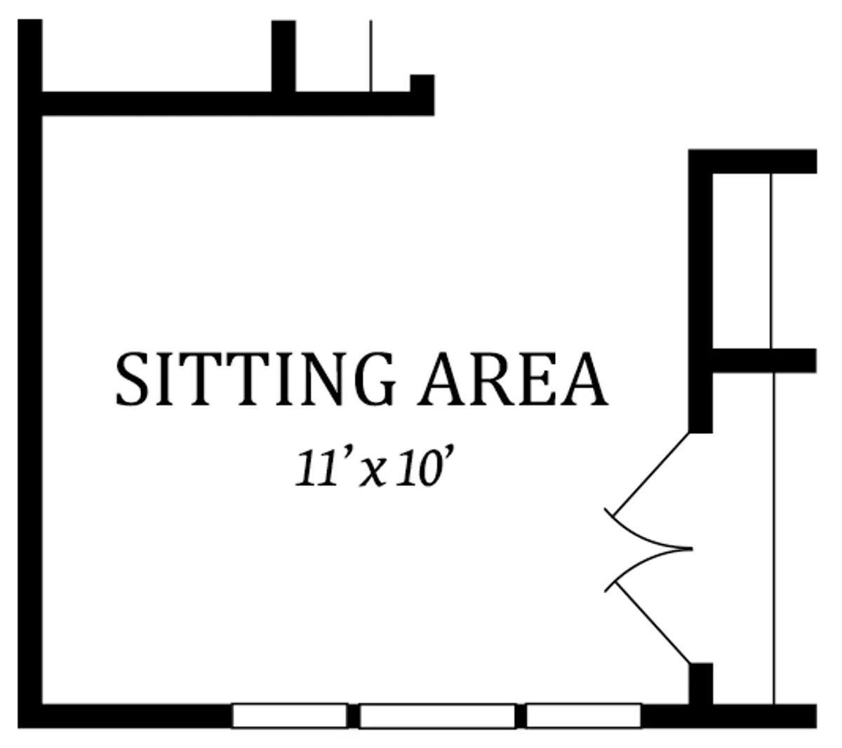 Optional Sitting Area | In Lieu of Bedroom #3