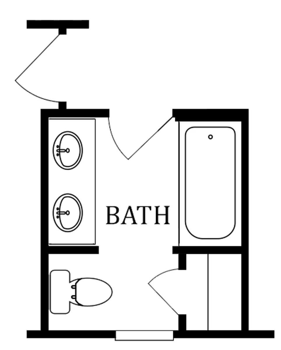 Second Floor Plan | Full Bath - Lieu of Two Story Foyer