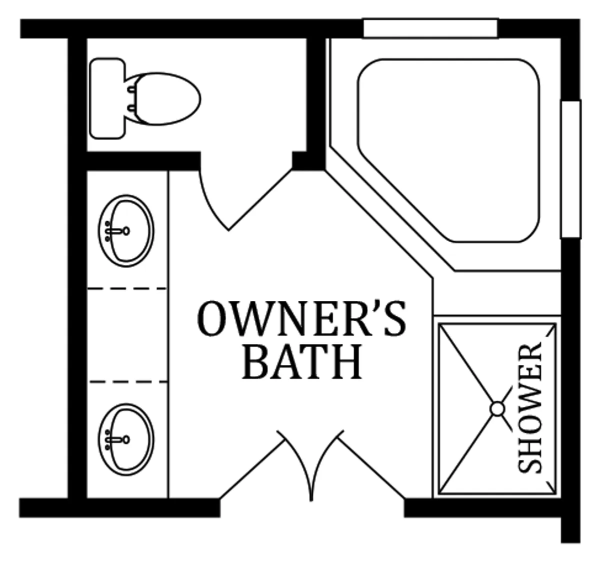 Second Floor | Optional Super Owner's Bath