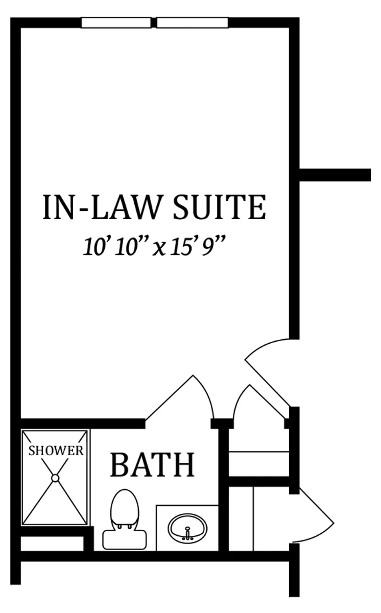 First Floor | Optional In-Law Suite - In Lieu of Library
