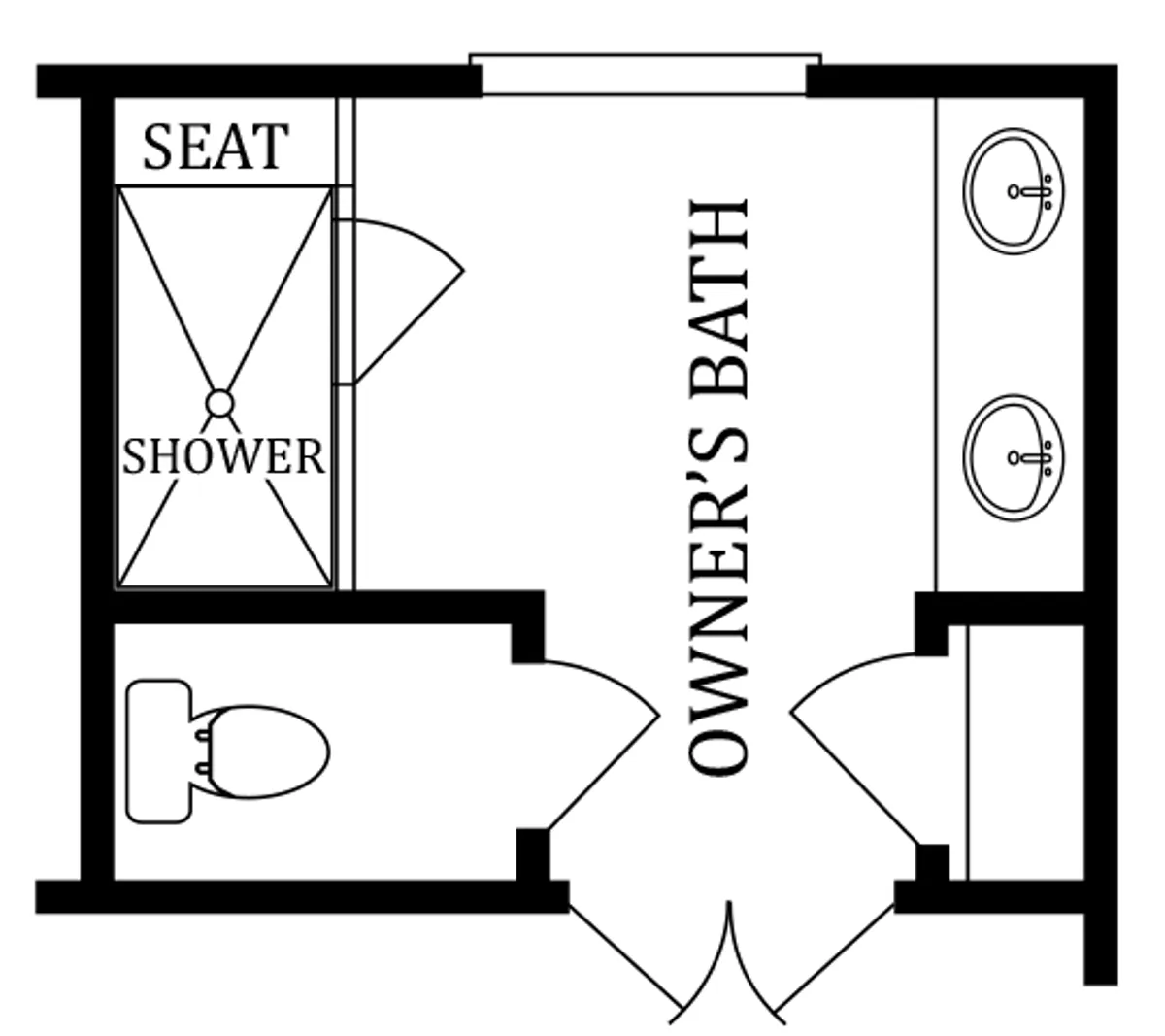 Second Floor | Optional Venetian Owner's Bath