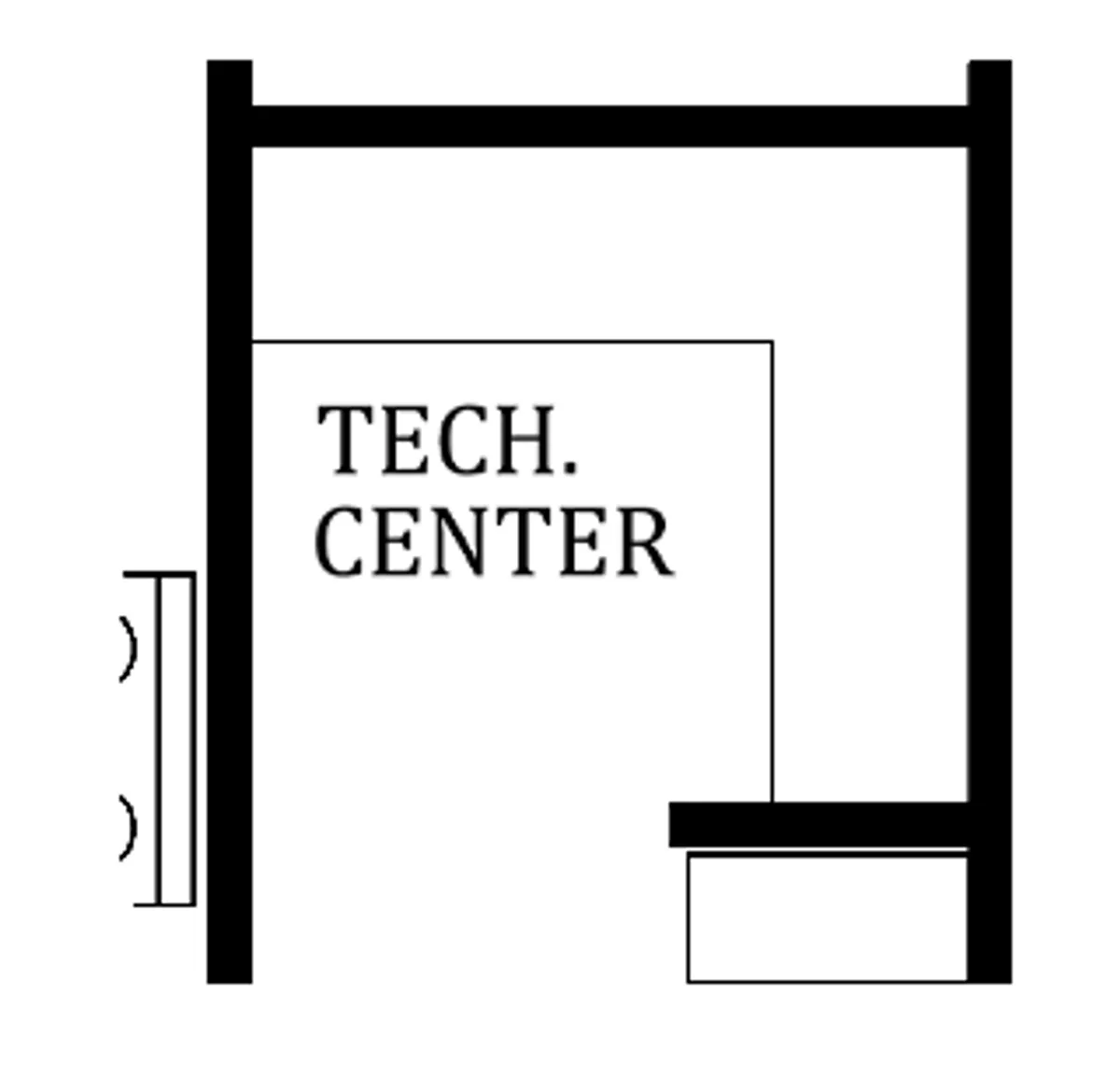 First Floor Plan | Optional Tech Center - In Lieu of Mudroom
