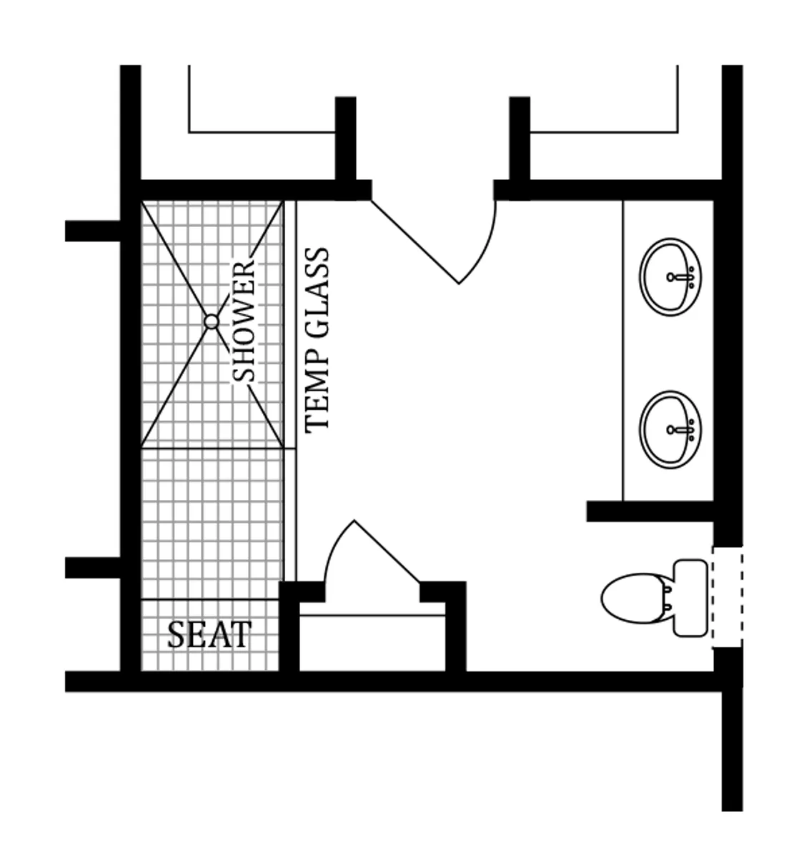 First Floor Plan | Optional Roman Owner's Bath