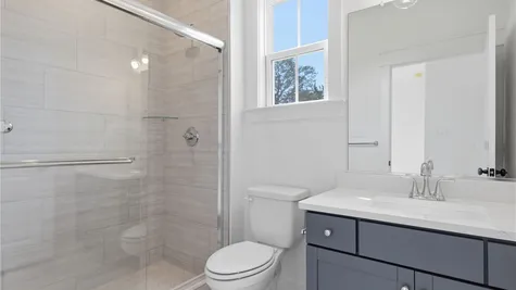 2nd floor bathroom -Photos are representative examples of a completed home; actual selections will vary