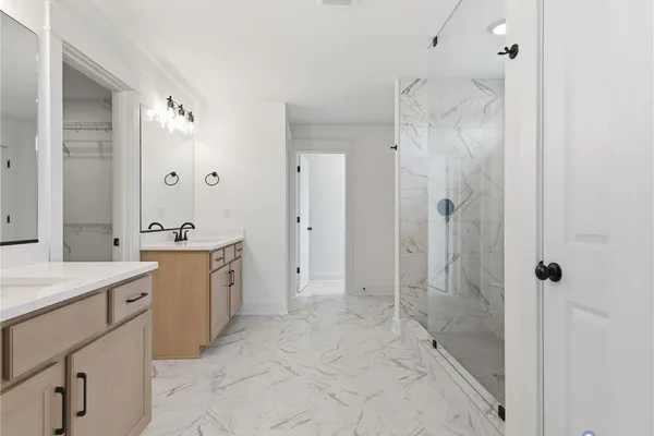 Primary Bathroom -Photos are representative examples of a completed home; actual selections will vary
