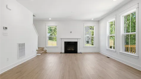 Great room - Photo represents the actual home