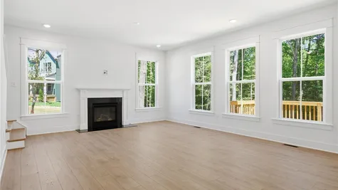 Great room - Photo represents actual home