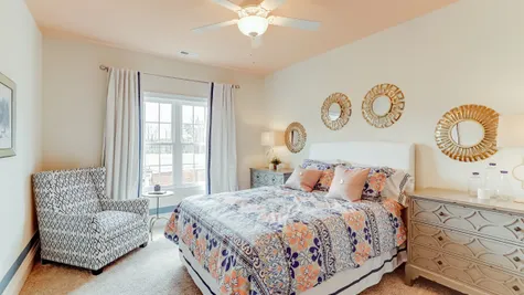 Example of Bellevue plan guest bedroom