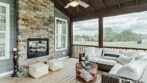 Berkeley Screened Porch 2 (Stone fireplace not offered)