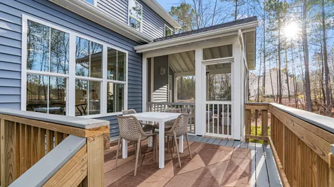 Deck with Screened In Porch