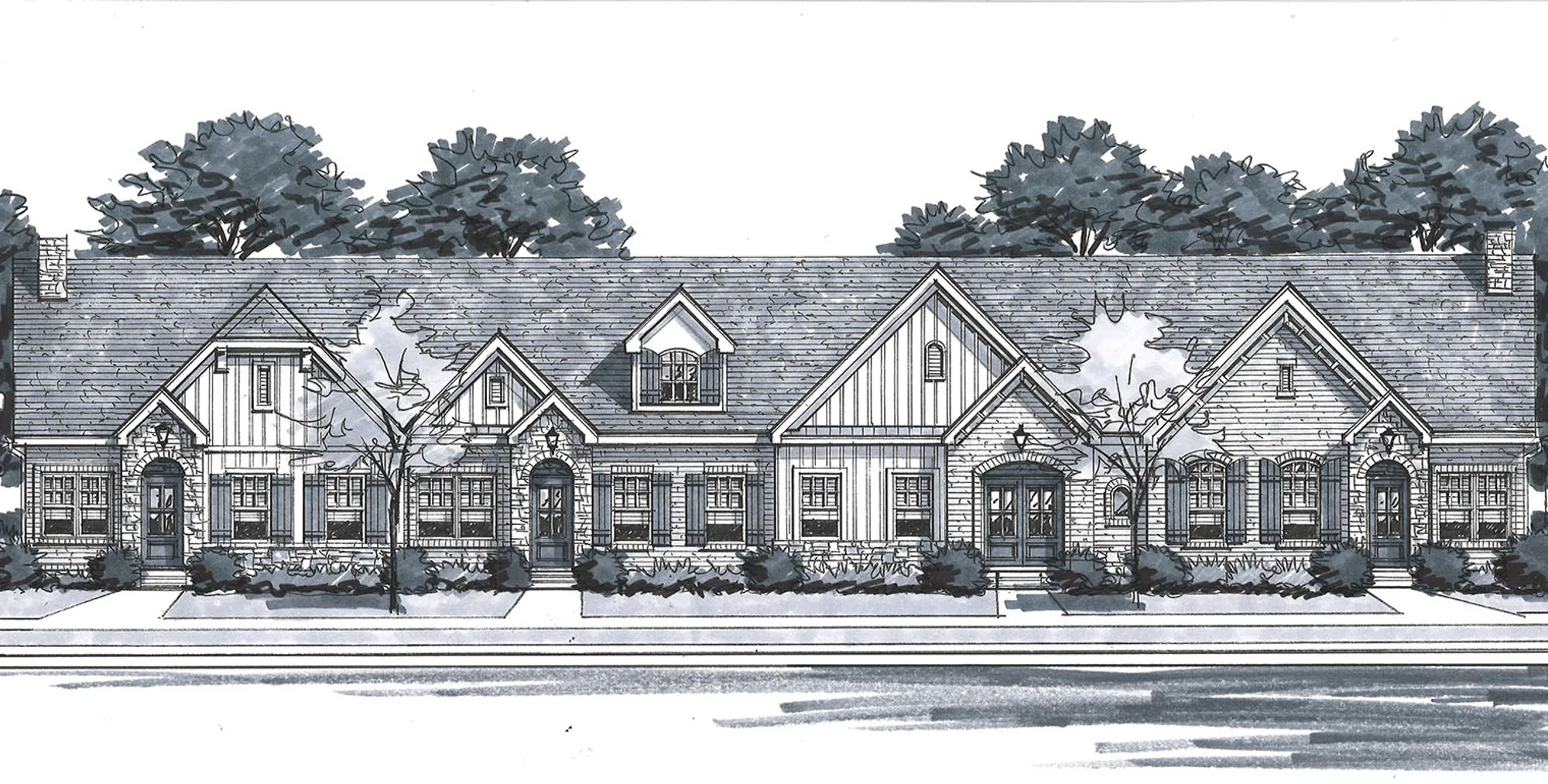 The Preserve at Belle Pointe Cottages - Elevation A