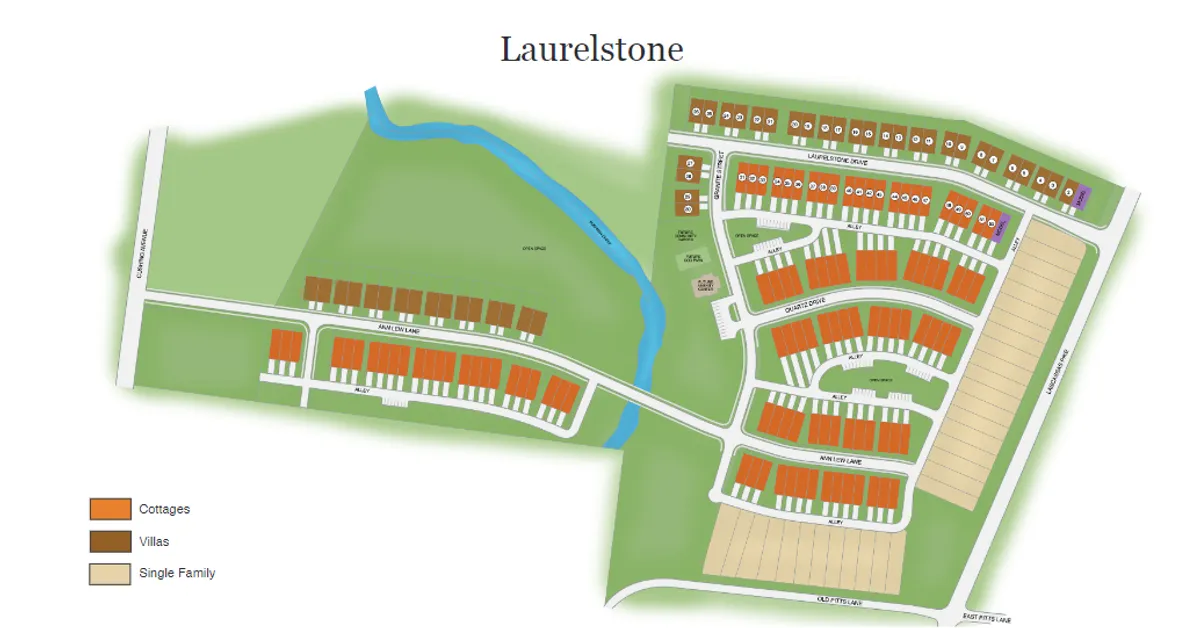 Laurelstone master plan plat map