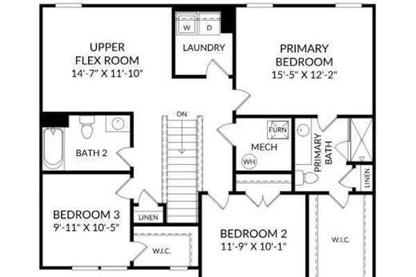 Teagan Upper Floor with Flex - 3BR
