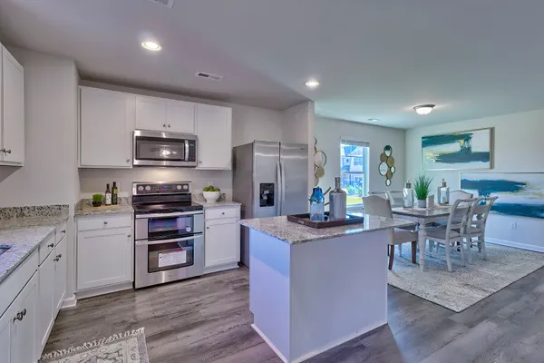 Benjamin II Kitchen as modeled at Canopy of Oaks at Hunter's Crossing