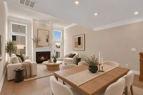 Image has been virtually staged to illustrate potential use of space. Furniture, décor, and finishes may not reflect the current condition of the home.