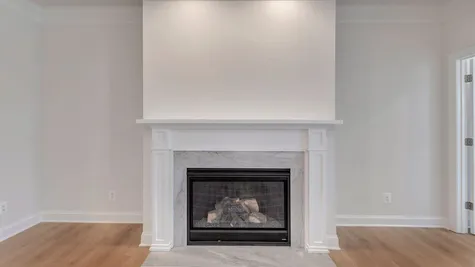 Family Room Fireplace with Optional Upgrades to Mantel and Surround