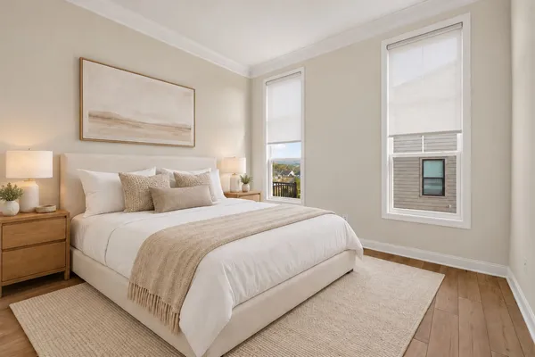 Image has been virtually staged to illustrate potential use of space. Furniture, décor, and finishes may not reflect the current condition of the home.