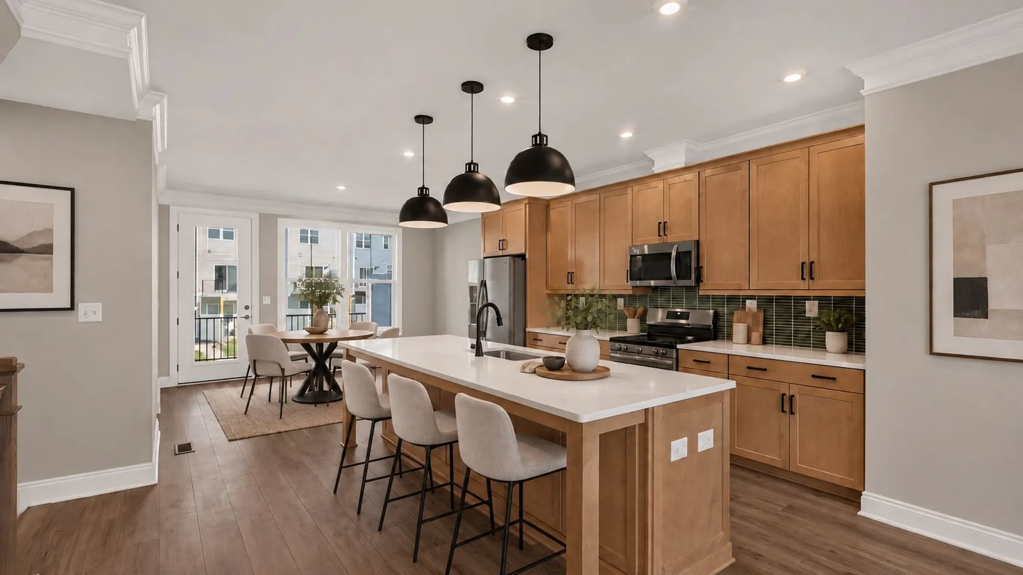Image has been virtually staged to illustrate potential use of space. Furniture, décor, and finishes may not reflect the current condition of the home.