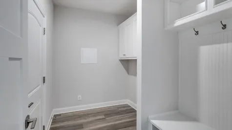 Laundry Room with Optional Cabinets and Drop Zone