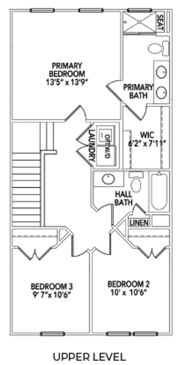 3rd floor plan - washer and dryer optional