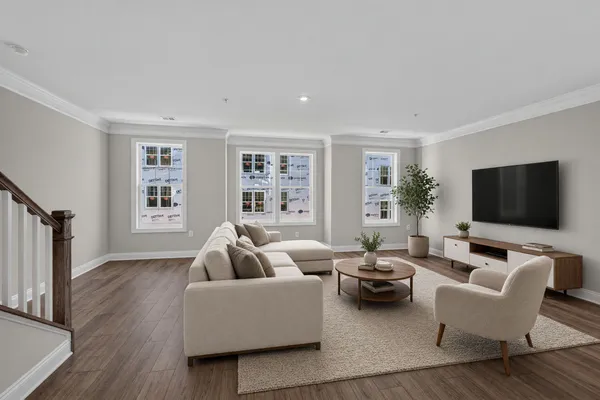 Image has been virtually staged to illustrate potential use of space. Furniture, décor, and finishes may not reflect the current condition of the home.