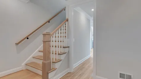 Foyer with Oak Stairs